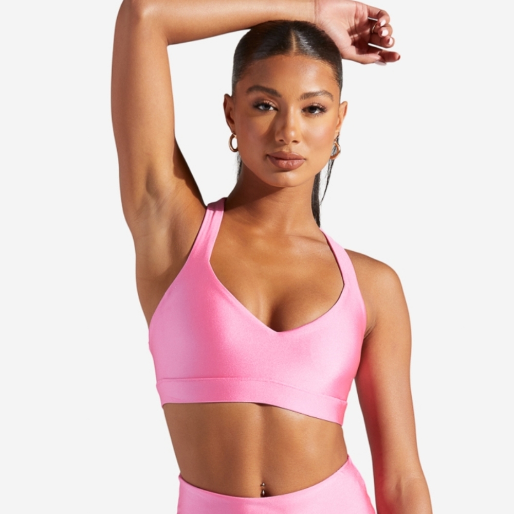 Criss Cross Knit Bra